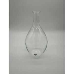 Orrefors Sweden Decanter Pear Shape 9" Clear Cut Glass No Stopper